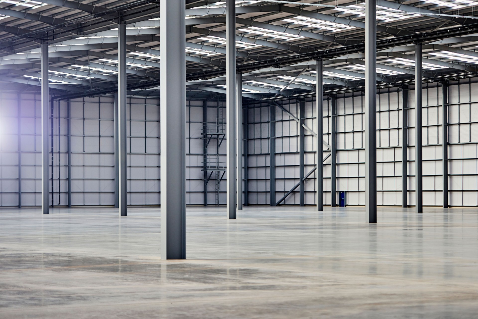 Interior of empty warehouse